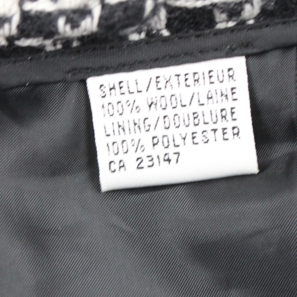 Vtg Talbots Italian Wool Checked Lined Skirt - Picture 6 of 6